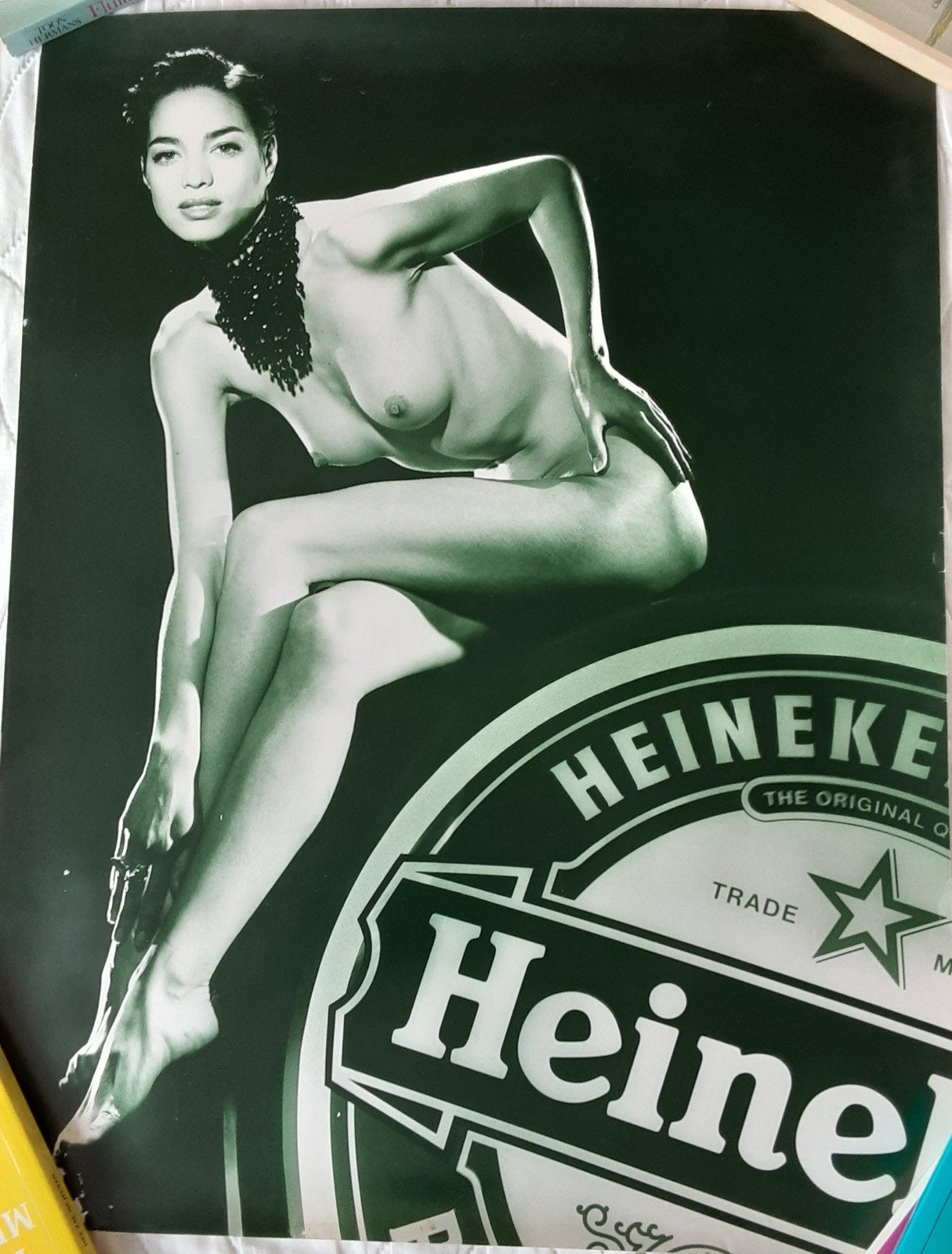 Heineken reclame poster, Ophalen, Zo goed als nieuw, A1 t/m A3, Reclame