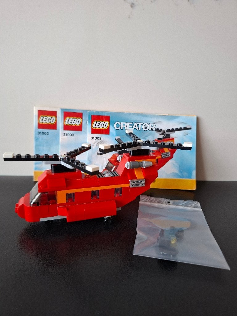 Lego 31003 Creator – Rode Rotors (3in1), Lego, Inclusief instructies, Ophalen of Verzenden, Zo goed als nieuw