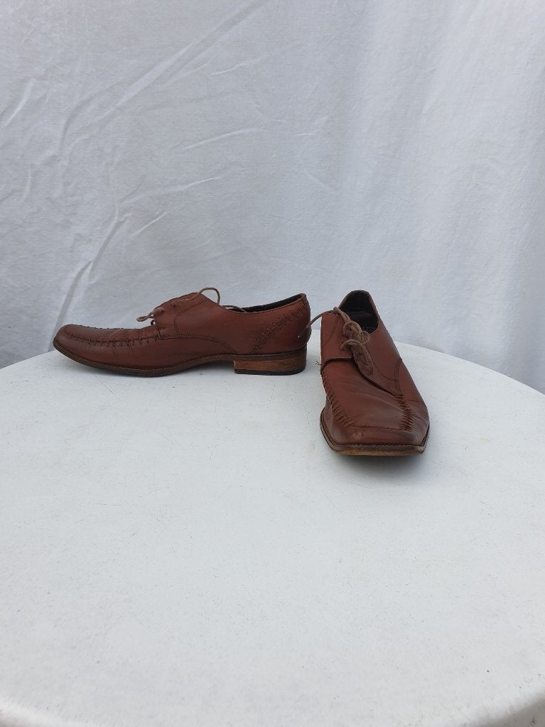Nette bruine heren schoenen. mt 41. Merk Manfield, Bruin, ., Ophalen of Verzenden, Zo goed als nieuw