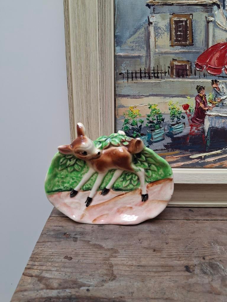Prachtig zeldzaam Bambi schaaltje jaren 50/60, Antiek en Kunst, Ophalen of Verzenden