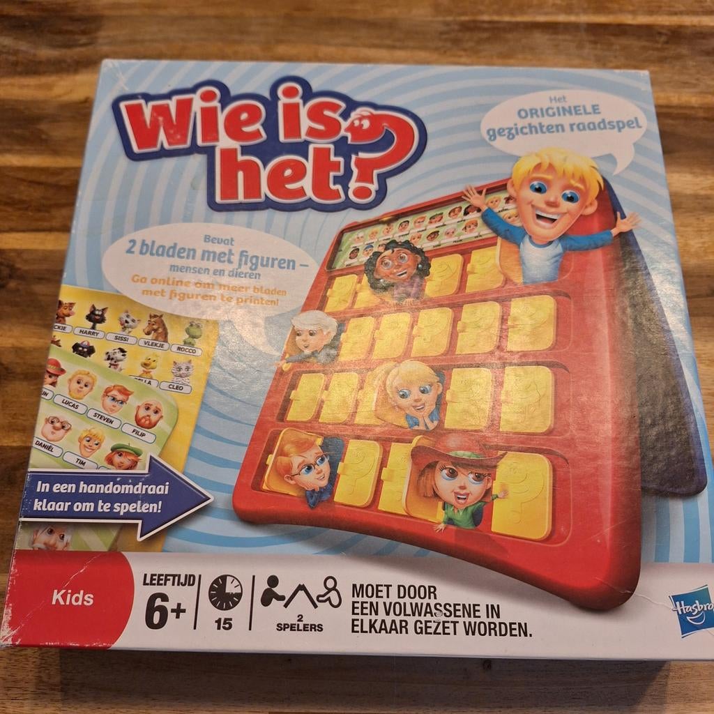 Wie is het?  - Hasbro, Een of twee spelers, Ophalen of Verzenden, Gebruikt, Hasbro