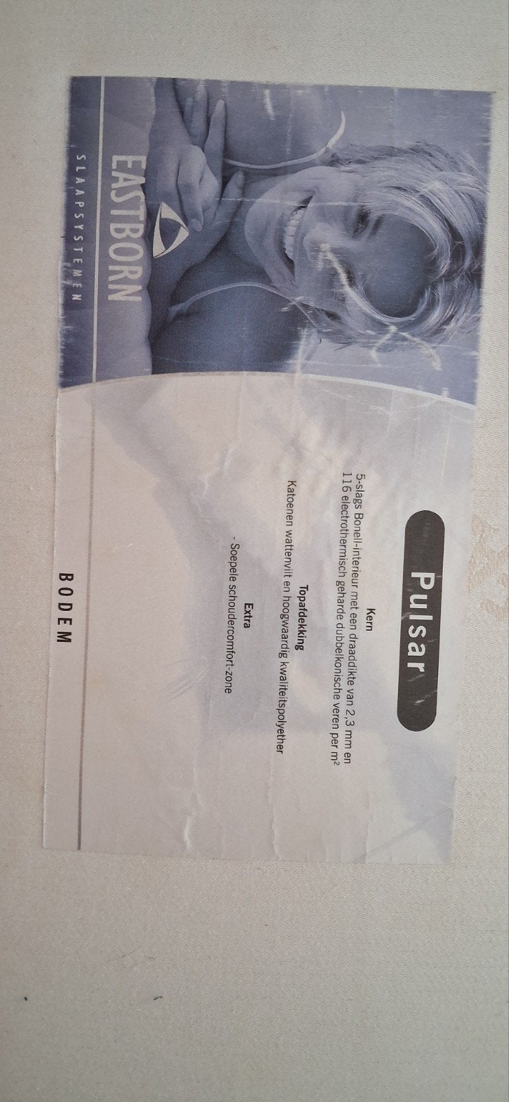 Gebruikt Eastborn Pulsar boxspring met matras, 80x200 cm, Gebruikt, Eenpersoons, Ophalen of Verzenden, 80 cm