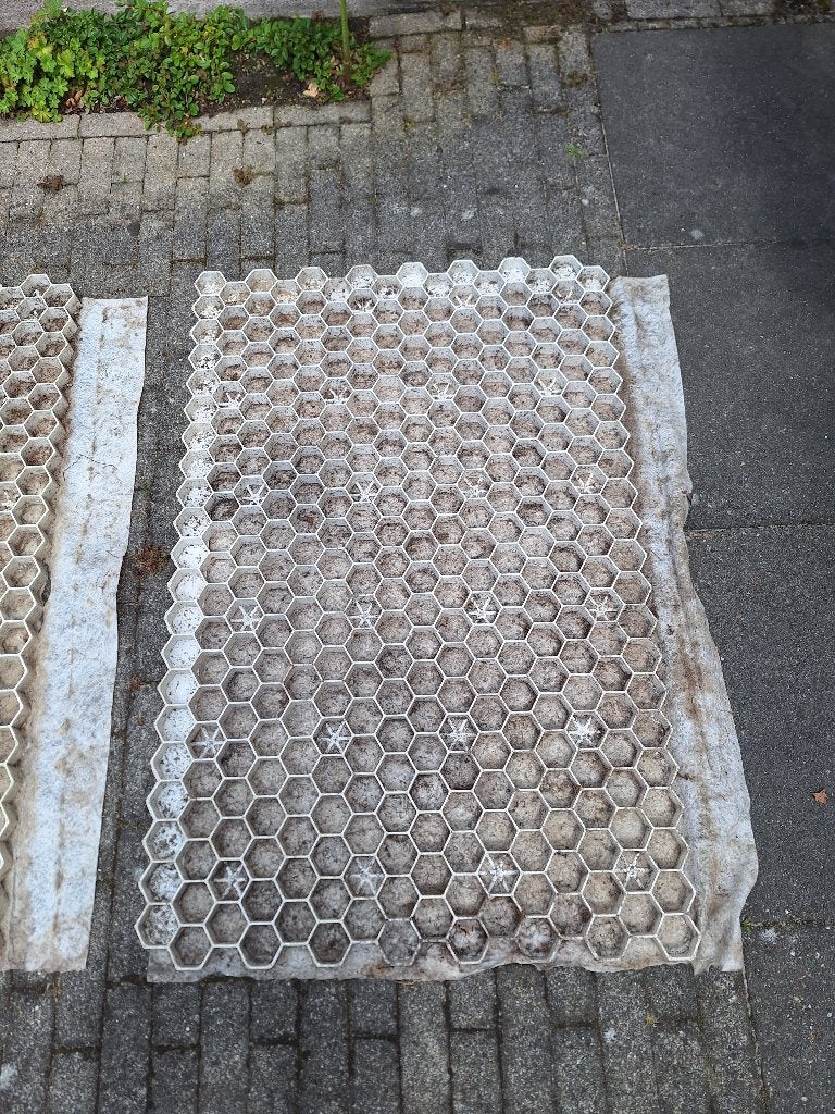 Grindmat Grindplaat met worteldoek 58 x 119 cm + 58 x 79 cm, Ophalen, Gebruikt, Overige typen