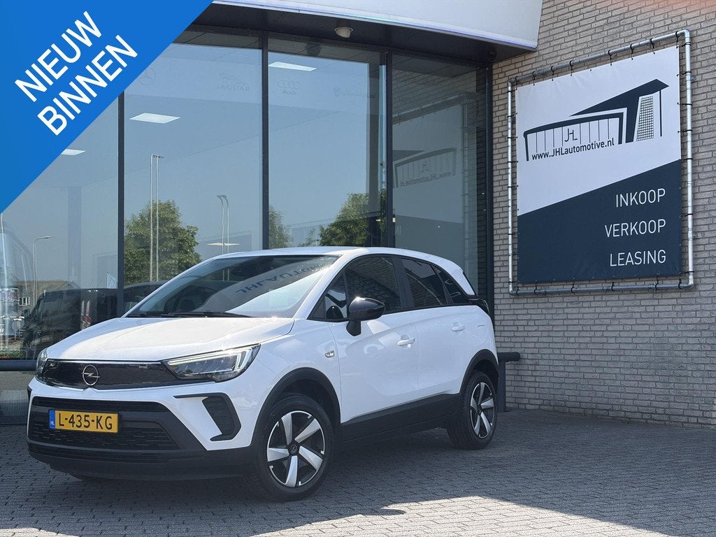 Opel Crossland 1.2 Turbo Edition*NIEUW MODEL*CRUISE*HAAK*A/C, Gebruikt, 1199 cc, Start-stop-systeem, Wit