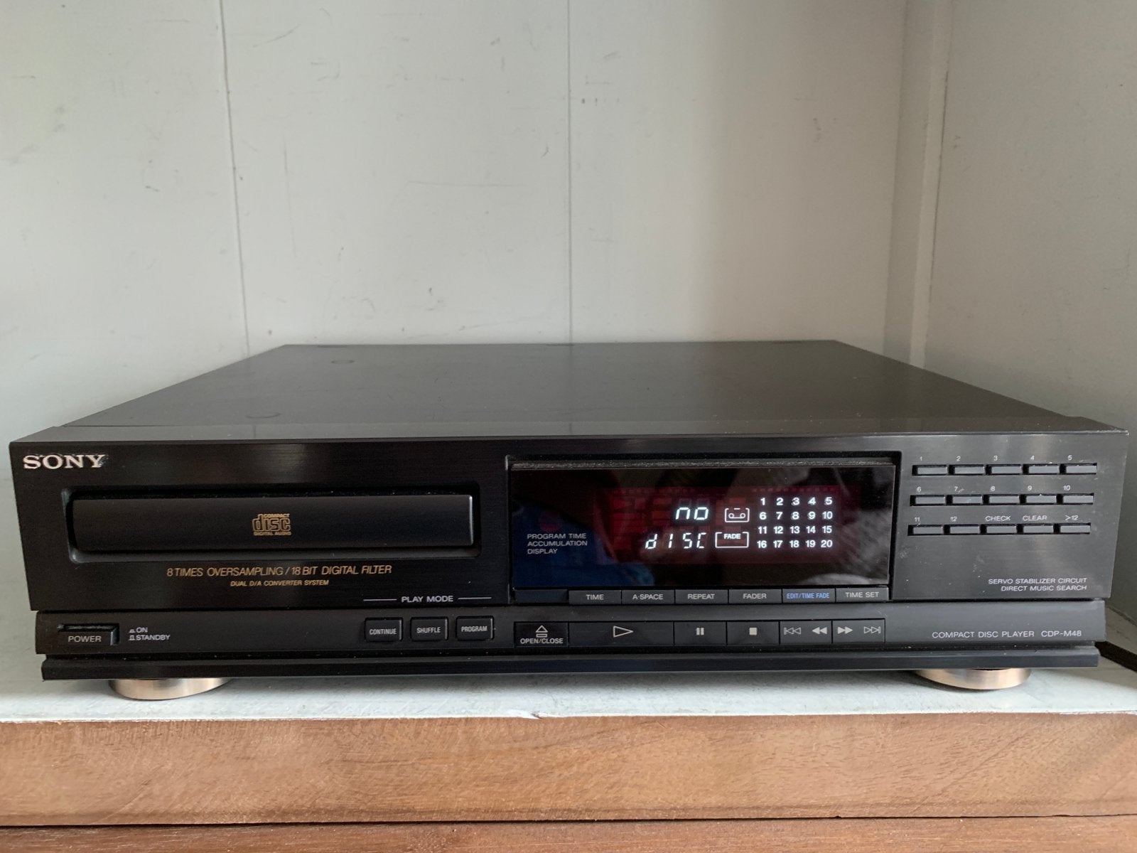 Sony Vintage Compact Disk Player CDP-M48, Ophalen of Verzenden, Sony