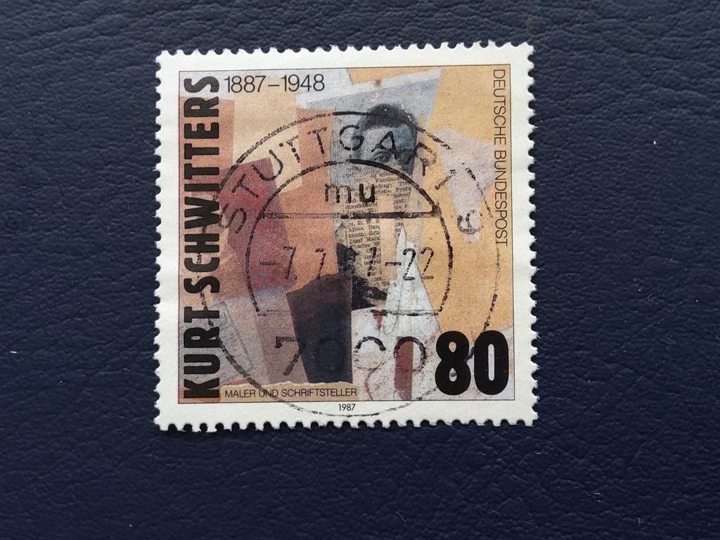 Duitse postzegel Kurt Schwitters 1987, gestempeld, Postzegels en Munten, Postzegels | Europa | Duitsland, Ophalen of Verzenden