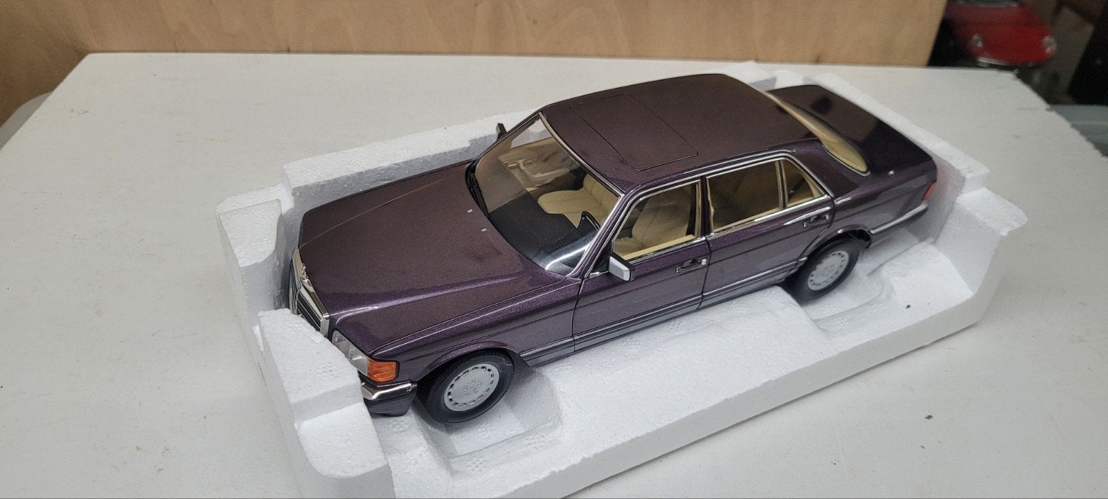 Norev 1991 Mercedes 560 SEL W126, Ophalen of Verzenden, Zo goed als nieuw, Auto, Norev