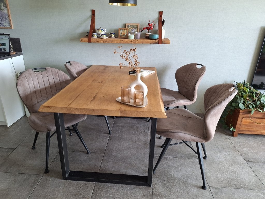 eettafel, Ophalen, Gebruikt, 100 tot 150 cm, Eikenhout