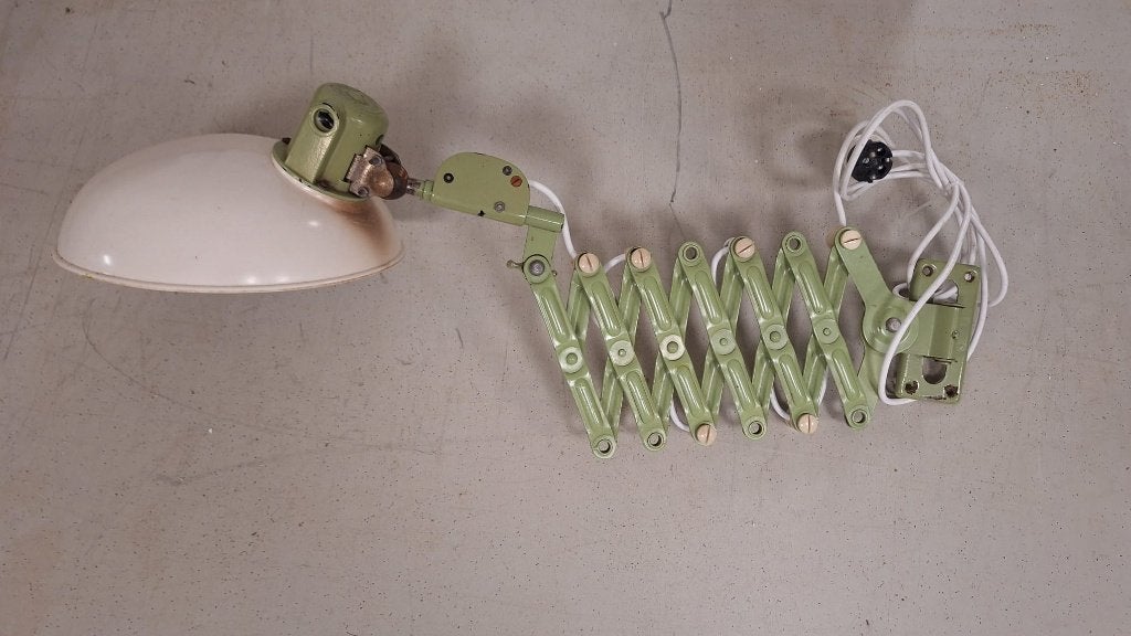 *Vintage schaarlamp Reif Dresden, Huis en Inrichting, Lampen | Wandlampen, Ophalen, Gebruikt, *, Overige fittingen