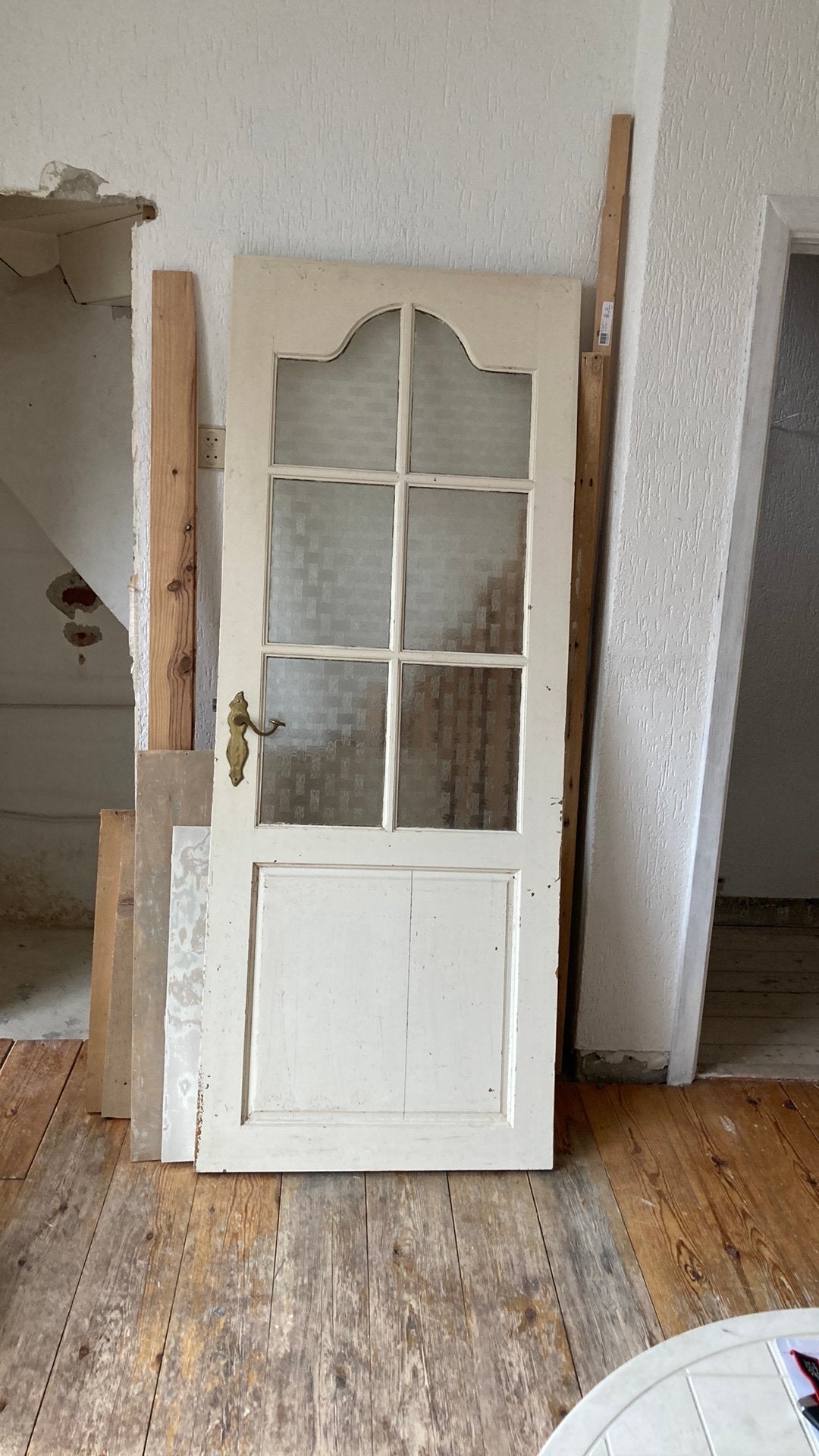 Nostalgische deur 210x82 en 4cm dik, Ophalen, Gebruikt, 80 tot 100 cm, Binnendeur