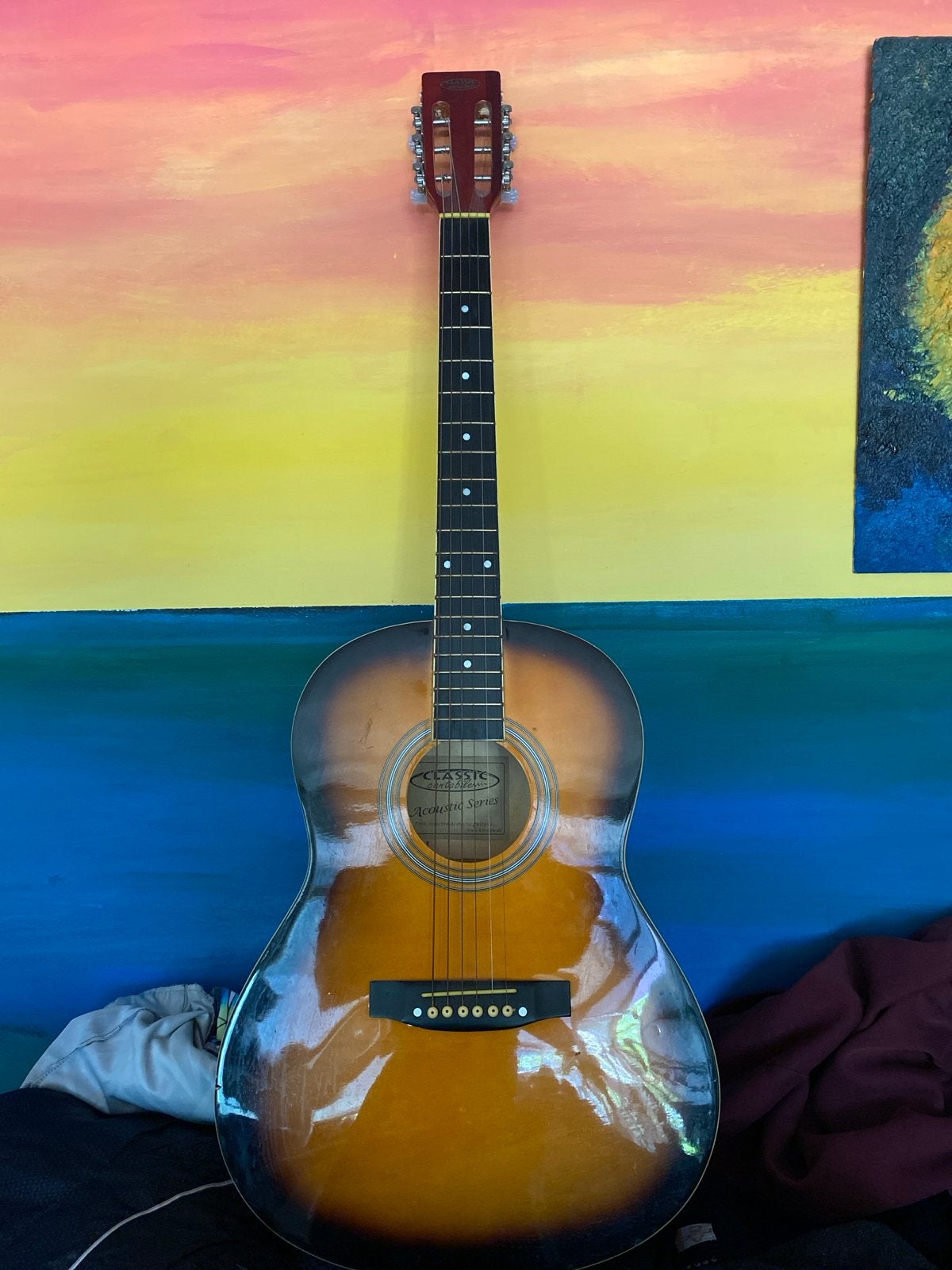 Classic gitaar, ideaal voor beginners, Muziek en Instrumenten, Snaarinstrumenten | Gitaren | Akoestisch, Ophalen, Gebruikt, Klassieke of Spaanse gitaar