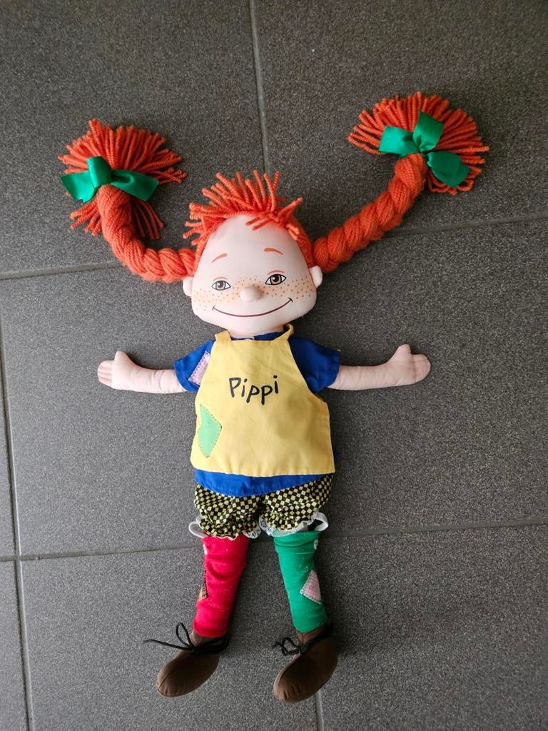 Pippi Langkous knuffelpop, Kinderen en Baby's, Ophalen of Verzenden, Gebruikt, Overige typen