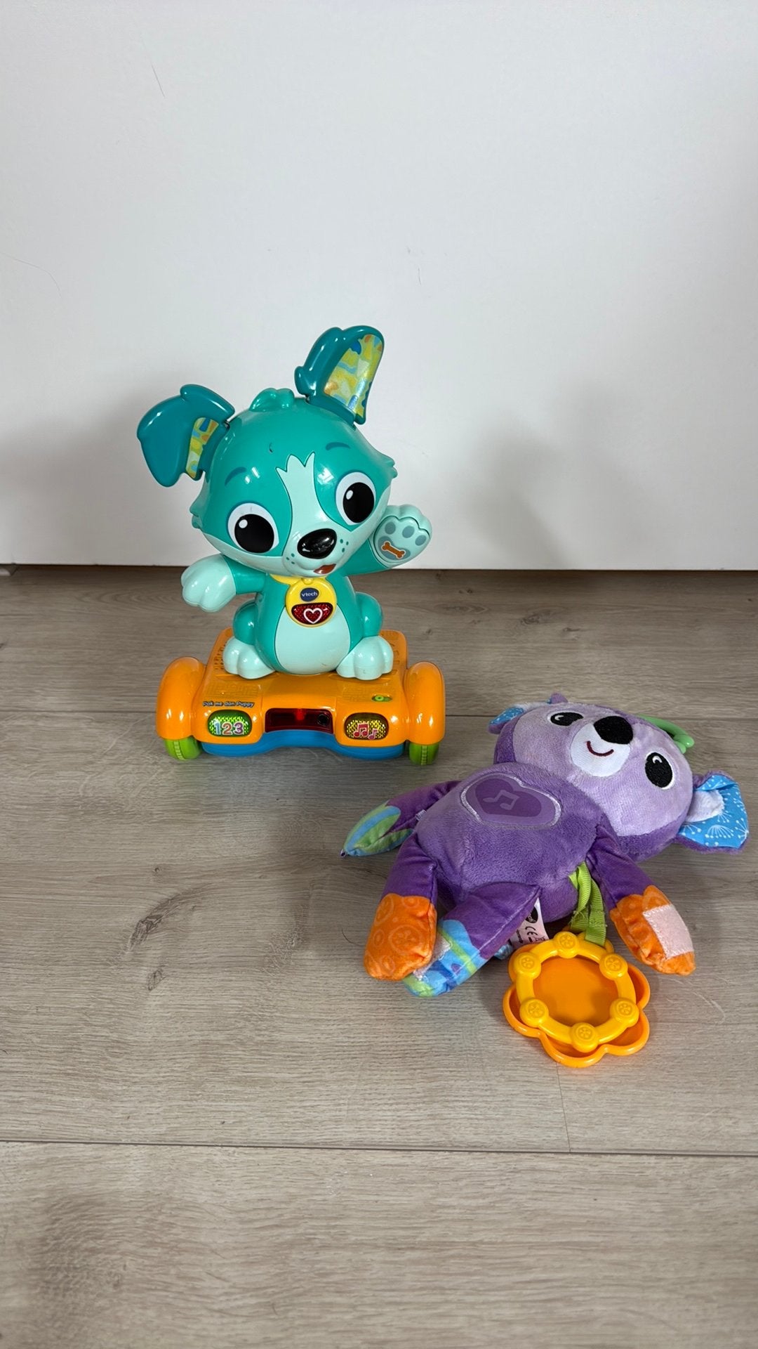 Vtech pak me dan puppy en muziekknuffel koala, Ophalen, Zo goed als nieuw, Hond