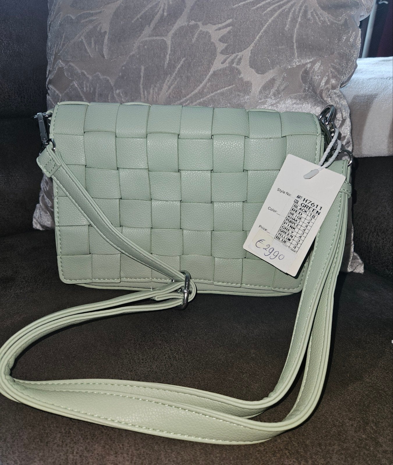 Gevlochten Crossbody Tas  Pastelgroen Mintgroen  Nieuw m, Dieren en Toebehoren, Paarden en Pony's | Dekens en Dekjes, Ophalen