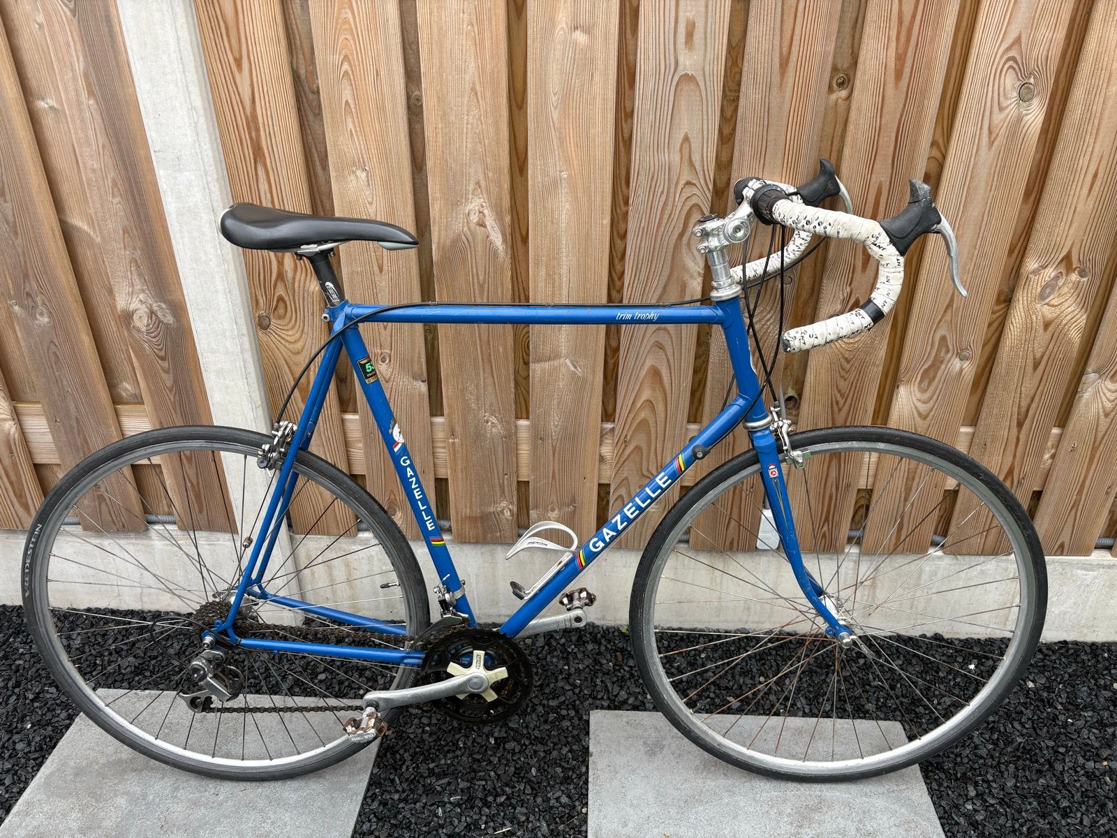 Gazelle racefiets - Reynolds 531 frame - Blauw, Fietsen en Brommers, Fietsen | Racefietsen, Gebruikt, Heren, Gazelle, 10 tot 15 versnellingen