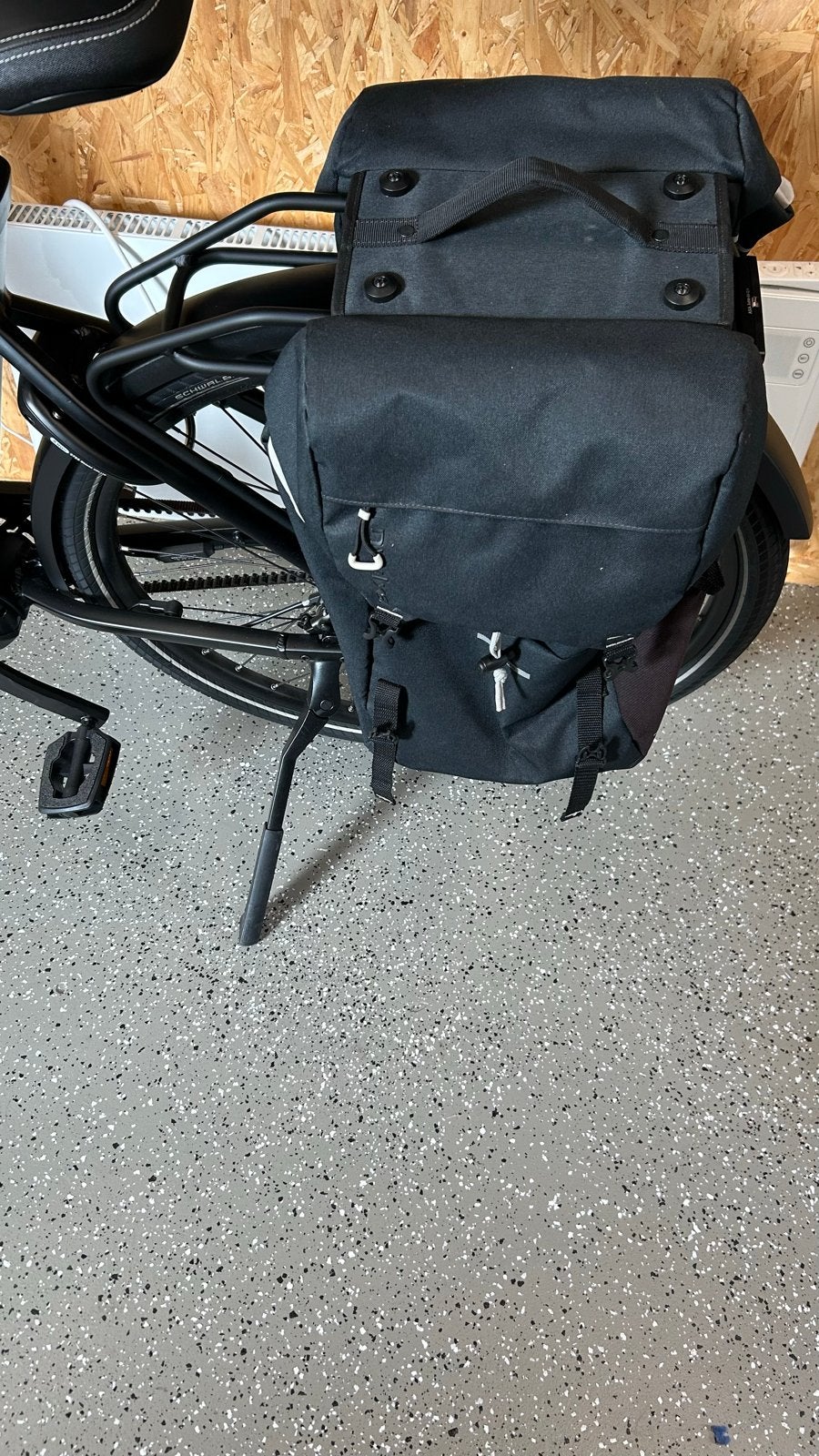 2x dubbele fietstassen, zwart, zo goed als nieuw, Ophalen, Zo goed als nieuw