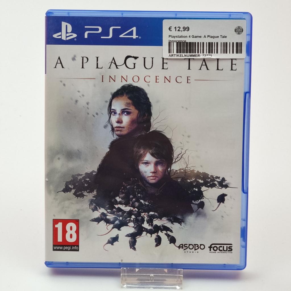 Playstation 4 Game: A Plague Tale Innocence, Spelcomputers en Games, Games | Sony PlayStation 4, Zo goed als nieuw