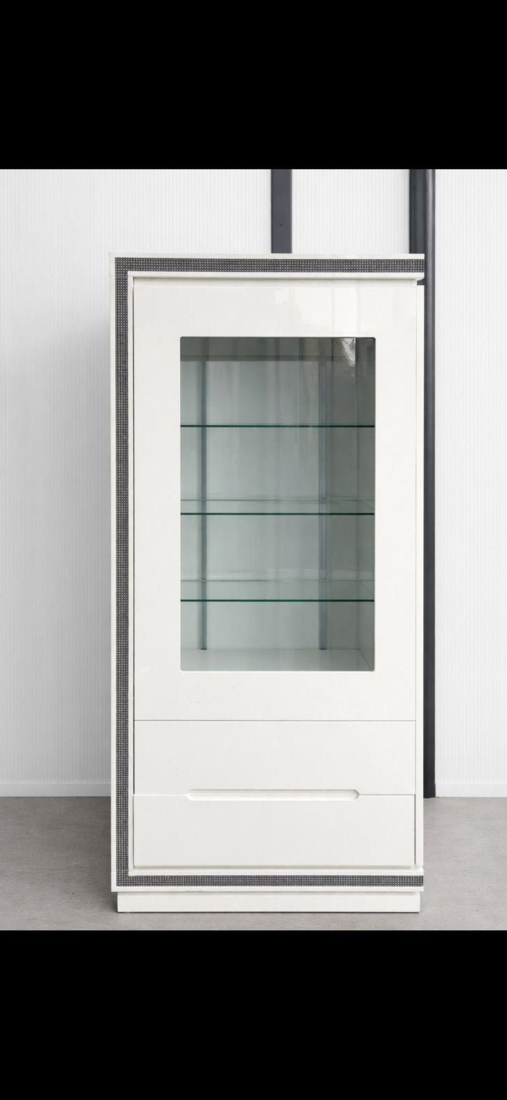 Vitrinekast 2 stuks te koop, Huis en Inrichting, Kasten | Vitrinekasten, Ophalen, Gebruikt, 50 tot 100 cm, 150 tot 200 cm