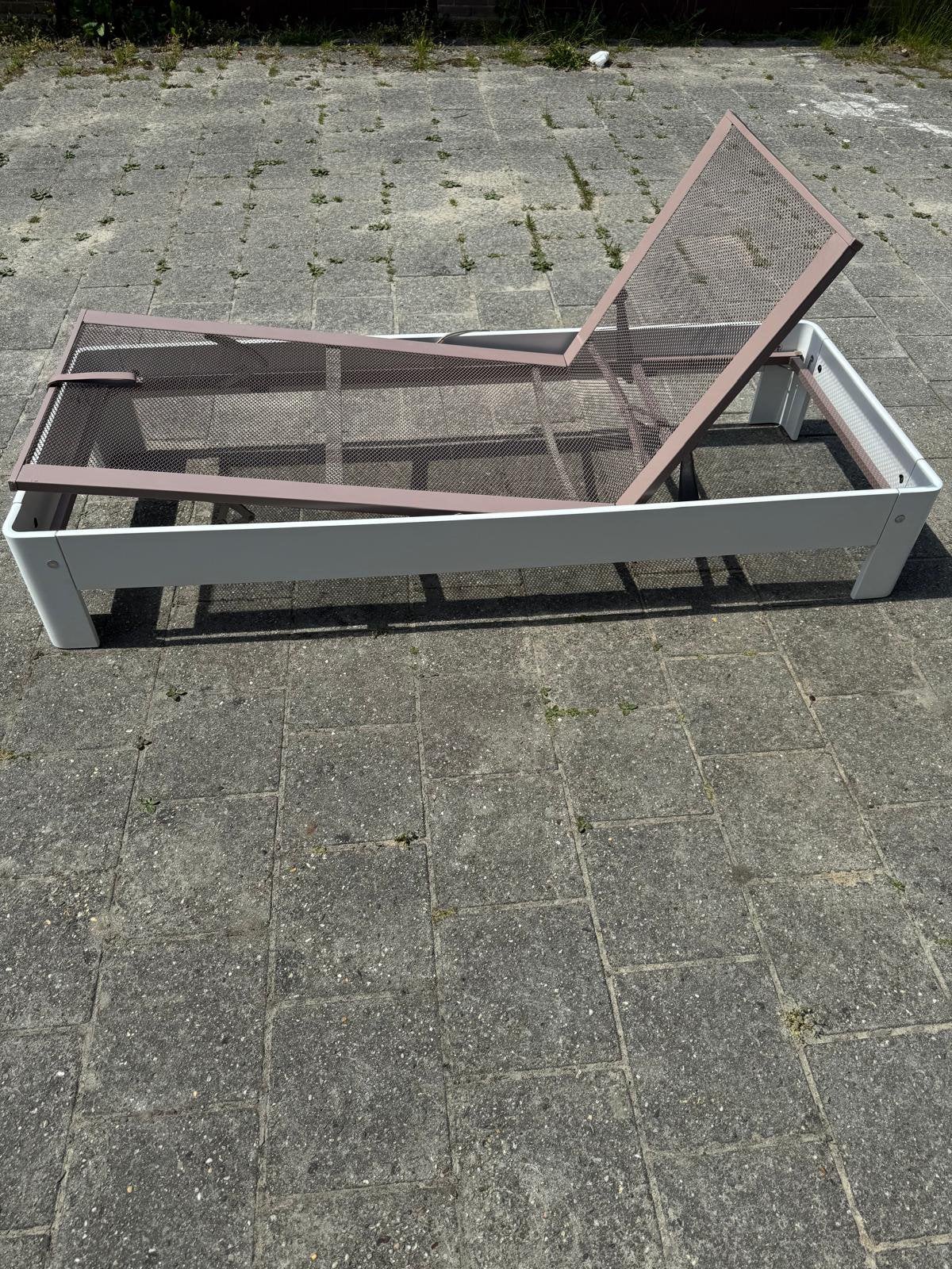 Auping auronde 210x80 cm wit, Ophalen, Eenpersoons, Wit, Zo goed als nieuw