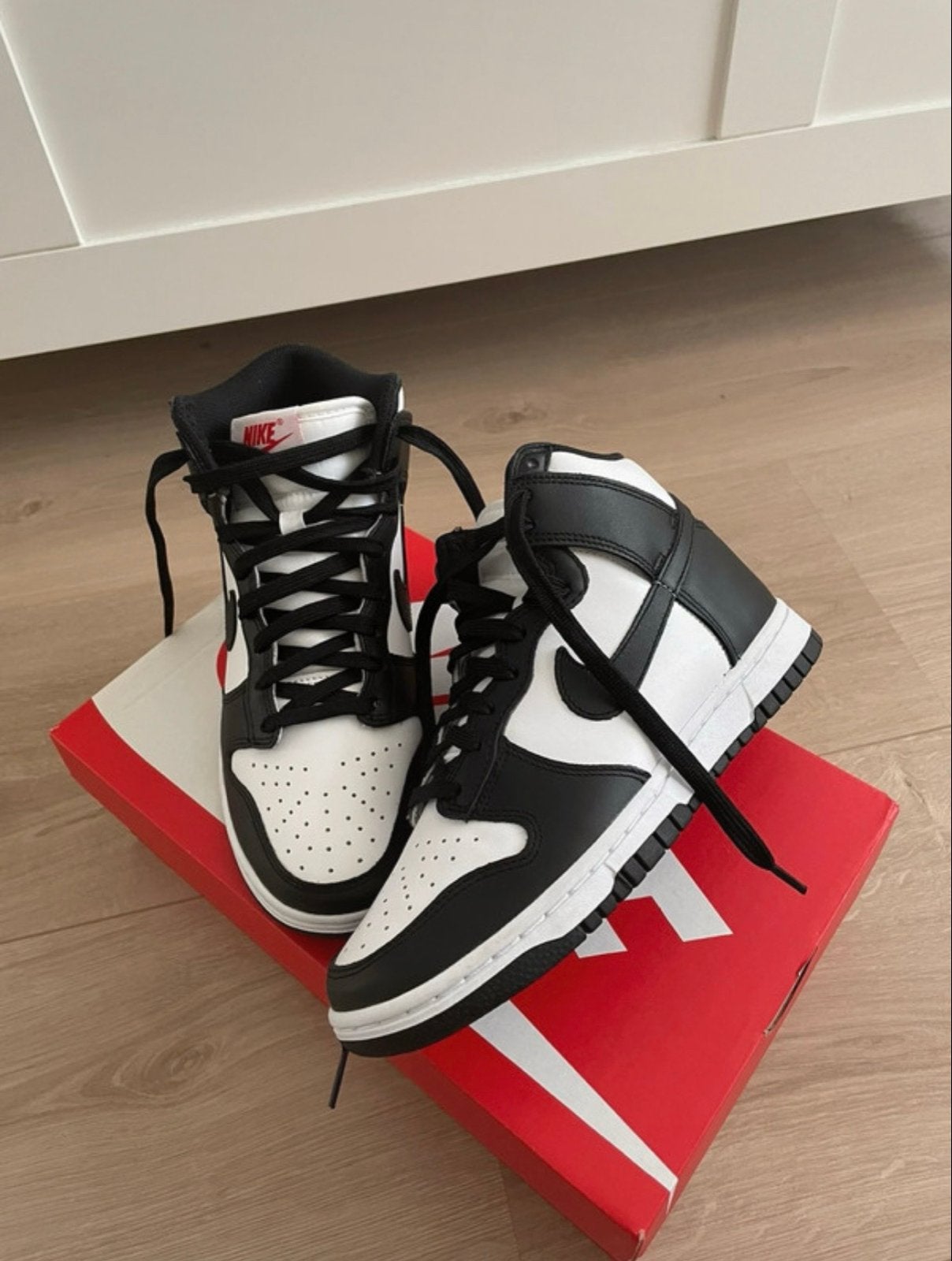 Nike Dunk High Panda maat 37.5 - Nieuw, Ophalen of Verzenden, Nieuw, Zwart, Sneakers of Gympen