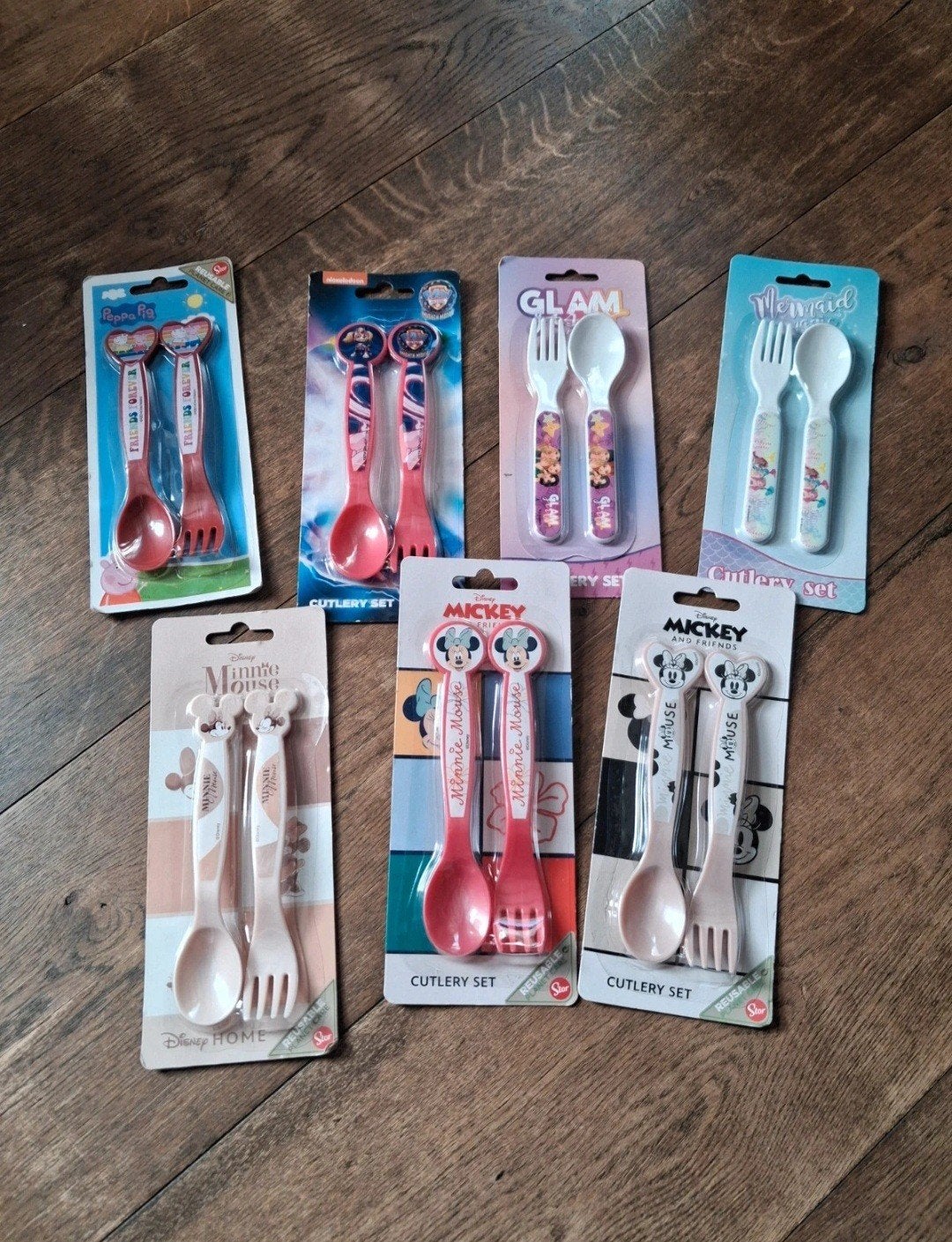 7x Nieuwe plastic besteksets voor kinderen, Ophalen of Verzenden, Nieuw, Kunststof, Bestekset