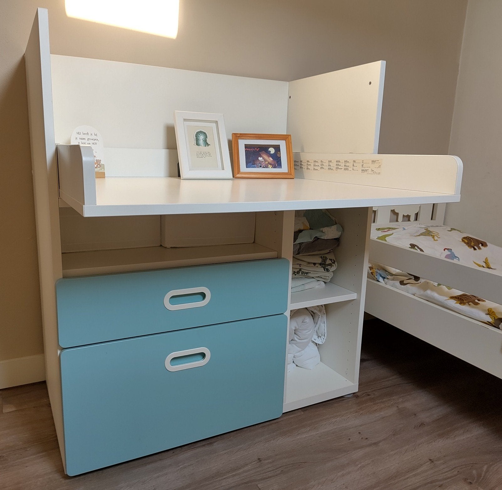 ikea stuva commode met lades en opbergruimte, Ophalen, 50 tot 70 cm, Opstaande rand, 100 cm of meer