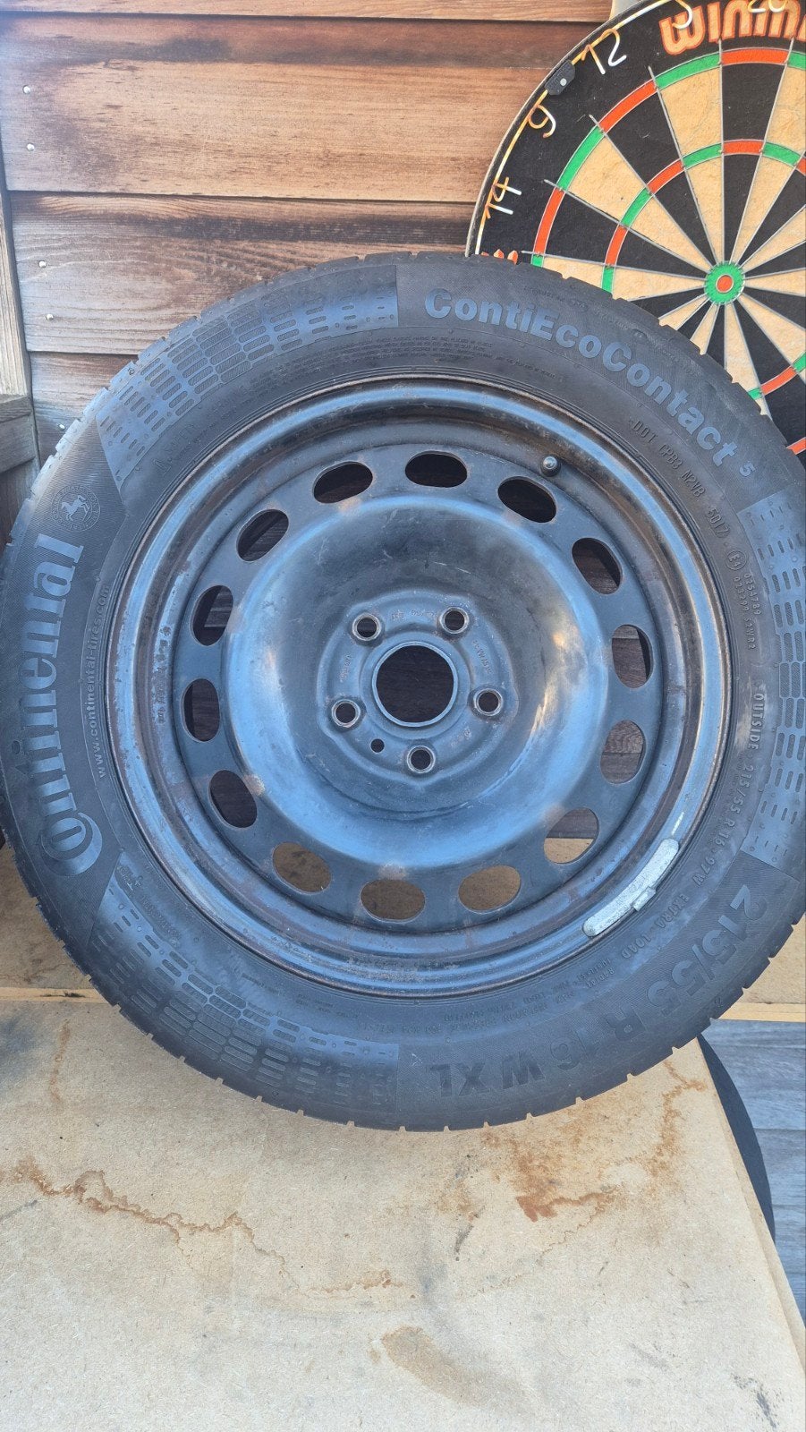 Reservewiel VW 5x112 16 inch met Continental band, Auto-onderdelen, Banden en Velgen, Ophalen, 16 inch, Banden en Velgen, Personenwagen