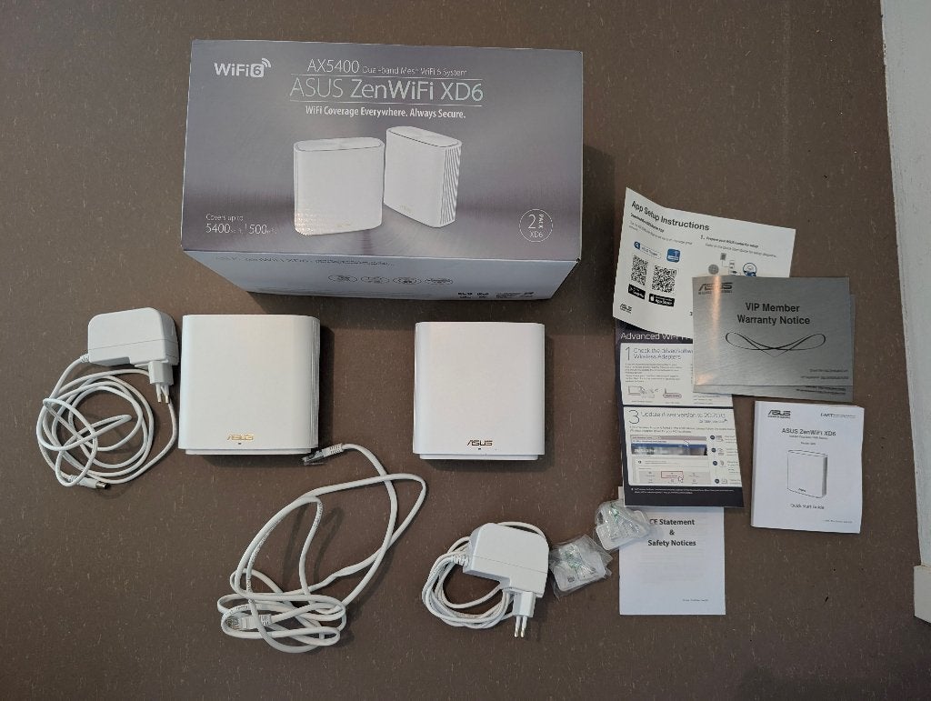 ASUS ZenWiFi XD6 Dual-band Mesh WiFi 6 System (2 stuks), Ophalen of Verzenden, Zo goed als nieuw, Router, Asus