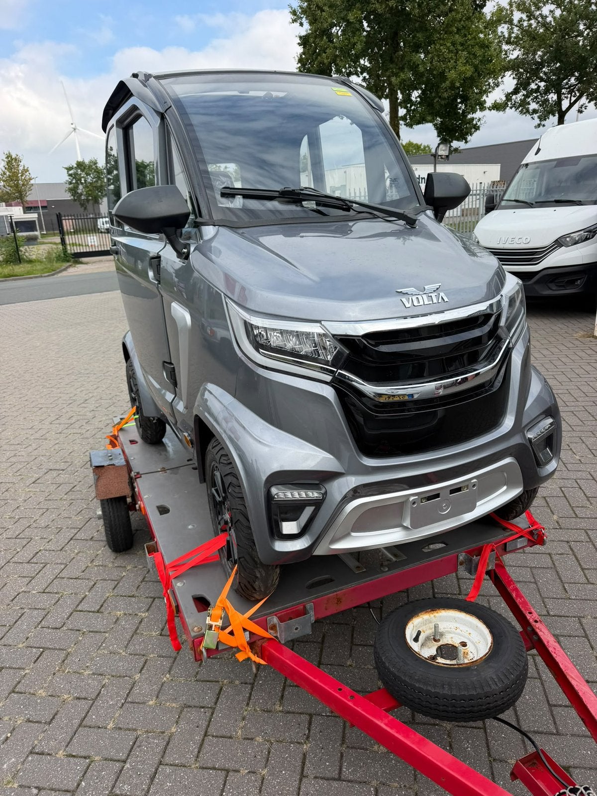 Aanhanger voor moter of scootmobiel of meer inklapbaar!, Ophalen