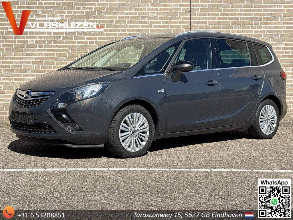 Opel Zafira Tourer 1.4 Design Edition 7 Persoons | LPG | Cru, Auto's, Opel, Voorwielaandrijving, Euro 5, Zwart, 4 cilinders