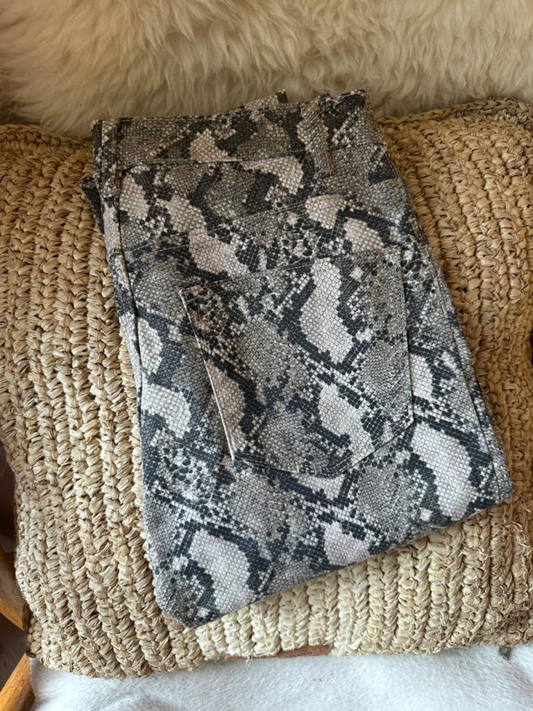 Slangenprint skinny jeans voor dames – maat 36, Ophalen of Verzenden, Zo goed als nieuw