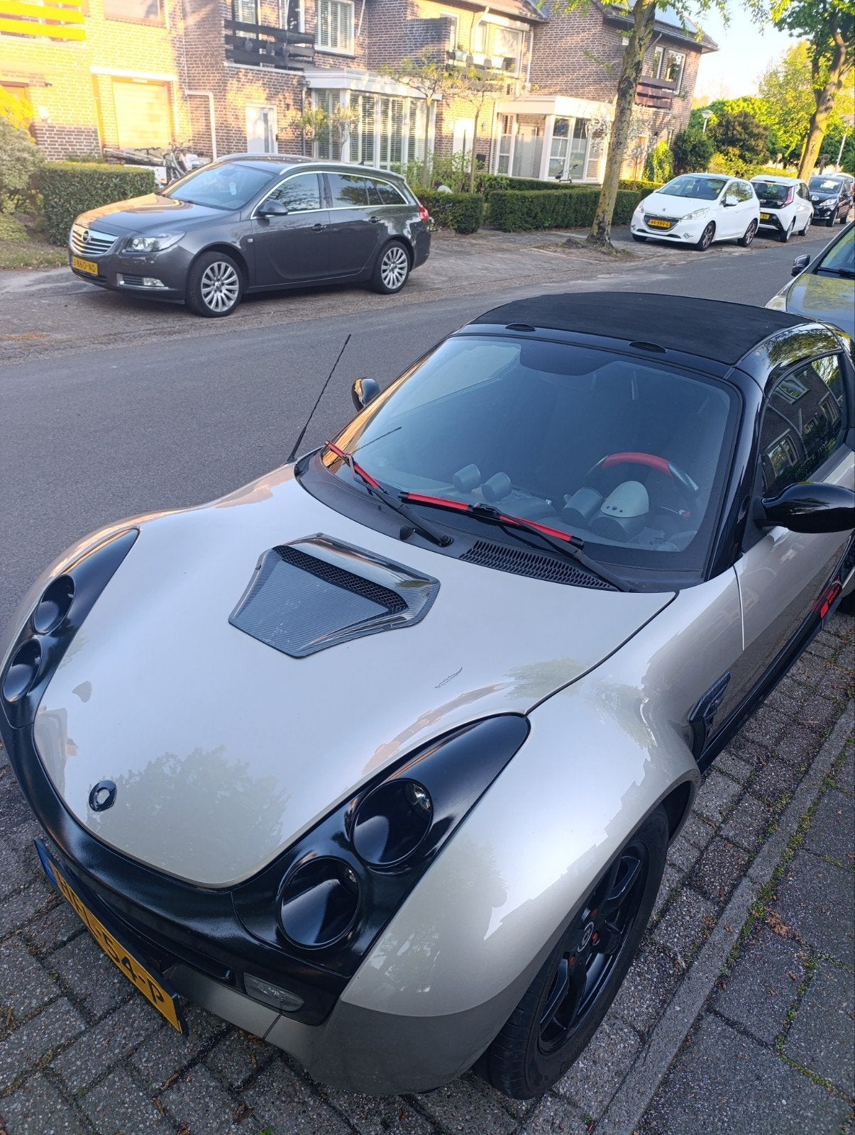 Smart roadster turbo 2003 Zwart, Automaat, Achterwielaandrijving, Zwart, Roadster