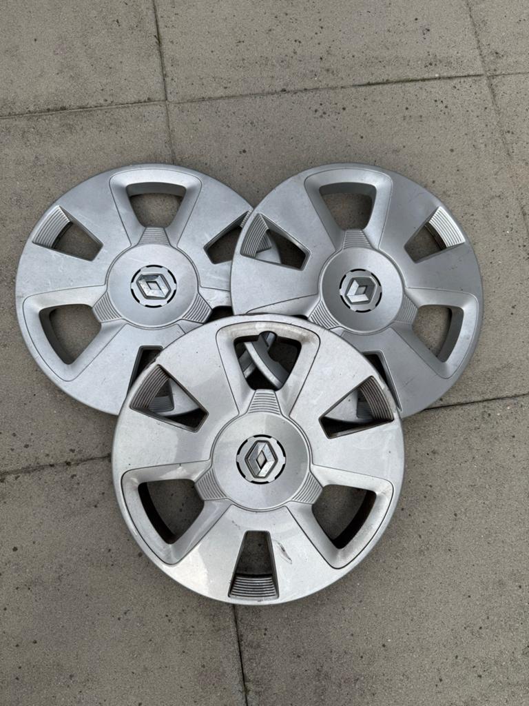 Set van 3 Renault wieldoppen, Auto diversen, Wieldoppen, Gebruikt, Ophalen