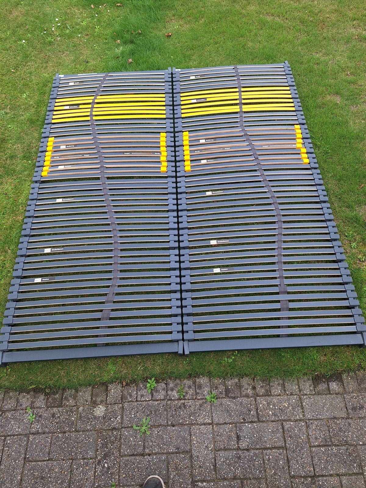 Bossflex 600 lattenbodem 90x220 cm, Huis en Inrichting, Ophalen, Gebruikt, 90 cm, Eenpersoons