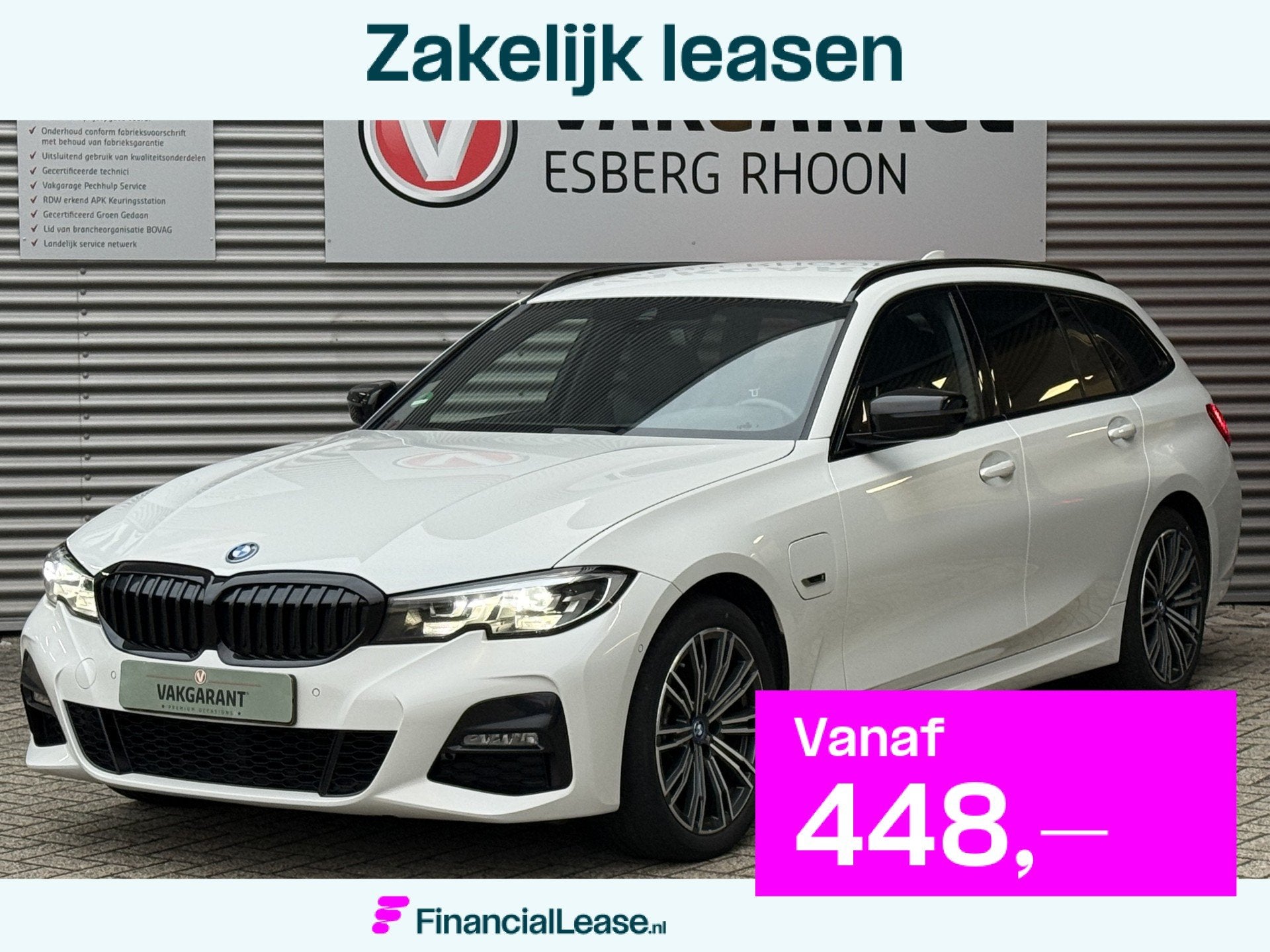 BMW 3 Serie Touring 320e M-SPORT PHEV NAVI/CAM,SHADOWLINE,LE, Gebruikt, Zwart, 4 cilinders, Wit