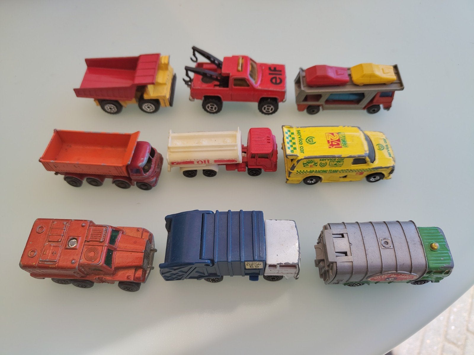Matchbox en Majorette vrachtwagens - Vintage collectie, Ophalen of Verzenden, Gebruikt, Bus of Vrachtwagen, Matchbox