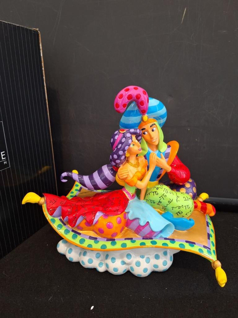 Disney Showcase Britto Aladdin en Jasmine, Ophalen, Mickey Mouse, Zo goed als nieuw, Beeldje of Figuurtje