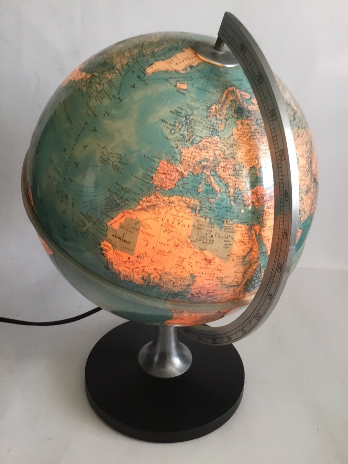 vintage globe Rico Florence Italy jaren 80, Antiek en Kunst, Ophalen