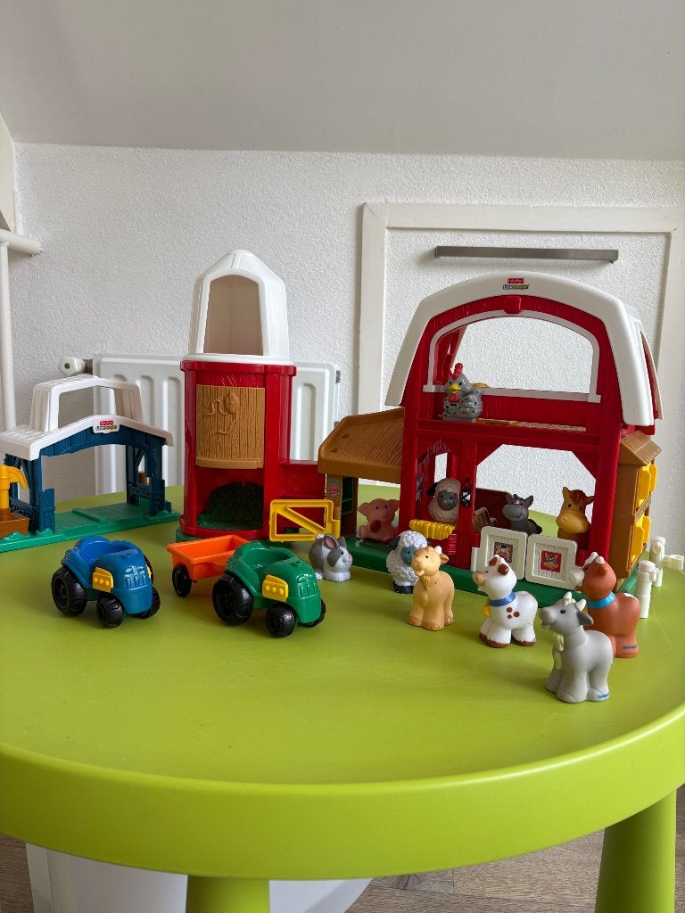 Grote partij Fisher Price-Little People., Ophalen, Gebruikt, Speelset, Met geluid