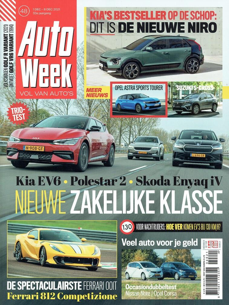 Autoweek 2021 nr. 48 (oa. Kia EV6, Polestar 2 & Skoda Enyaq), Verzenden, Gelezen, Algemeen