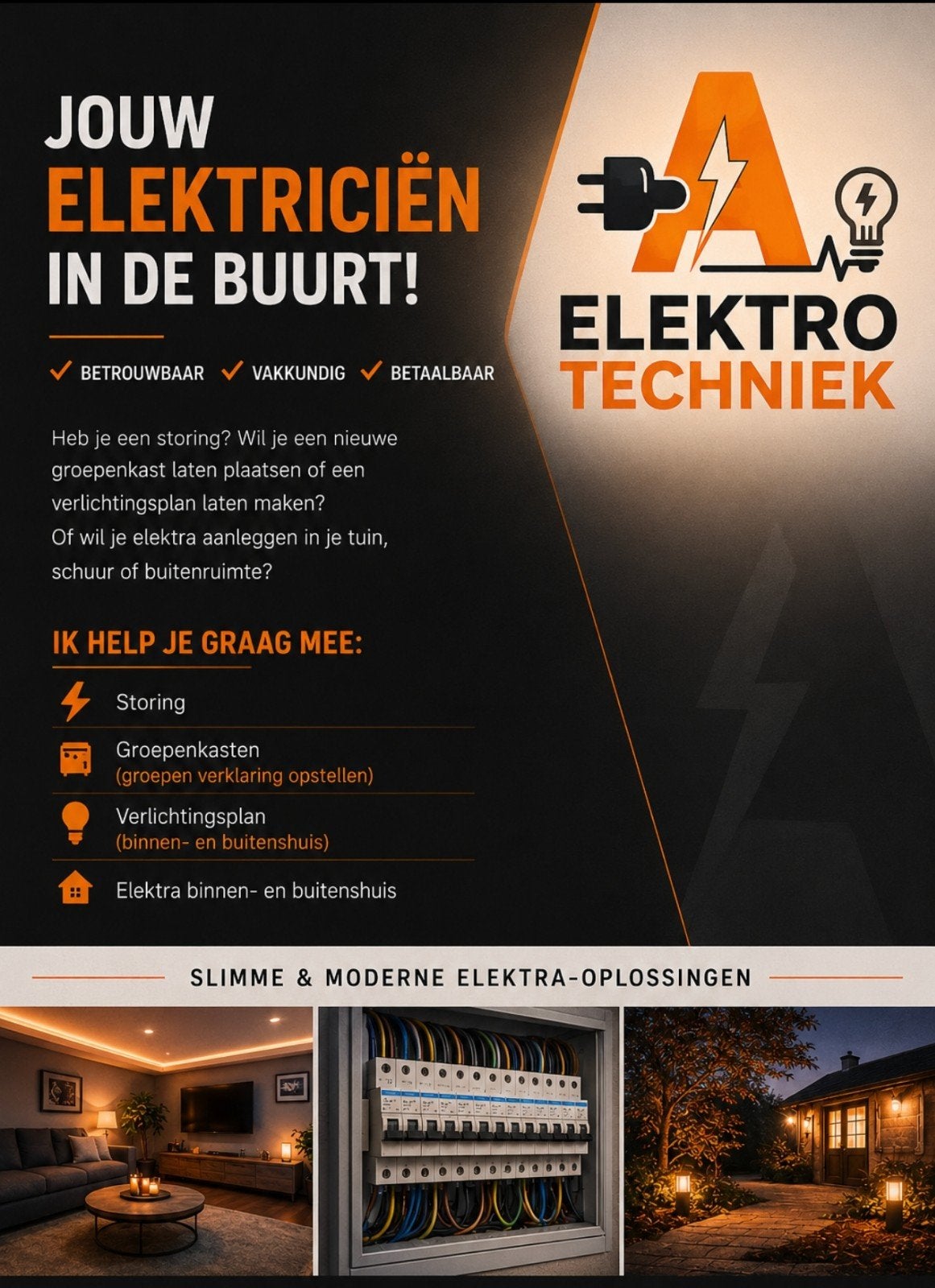 Betaalbare vakbekwame Electricien