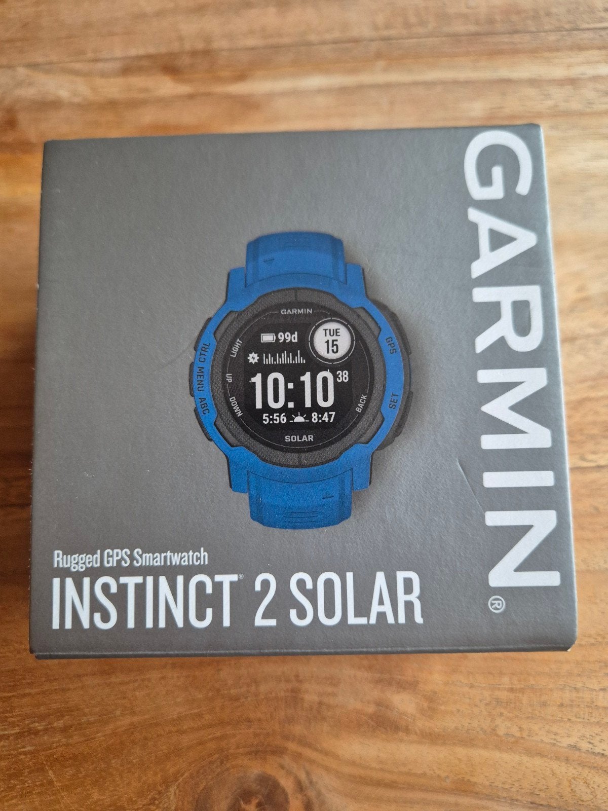 Garmin Instinct 2 Solar - Robuuste GPS Smartwatch Blauw, Blauw, Garmin, Ophalen of Verzenden, Zo goed als nieuw