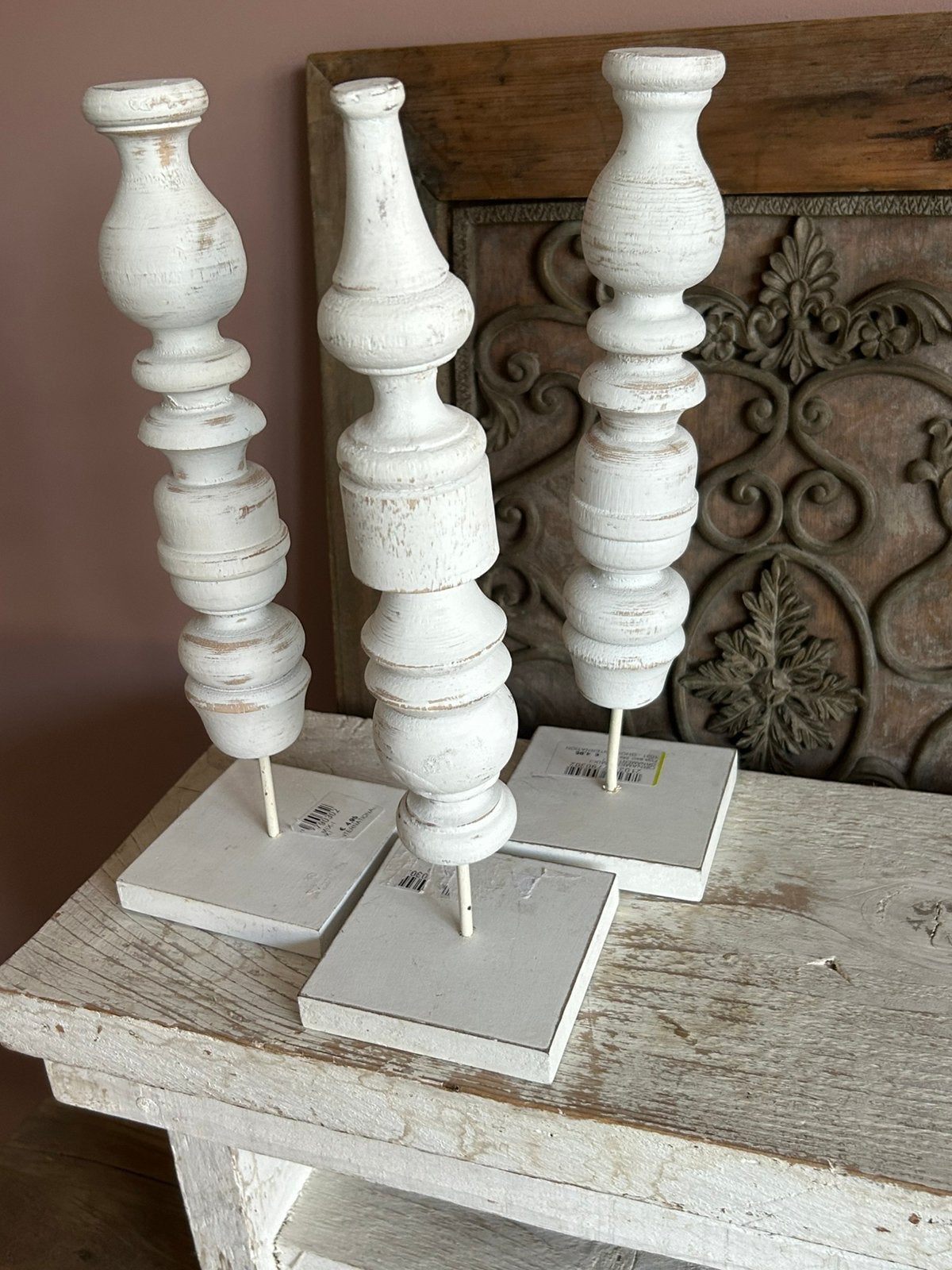 3 Ornamenten op standaard, Antiek en Kunst, Ophalen of Verzenden