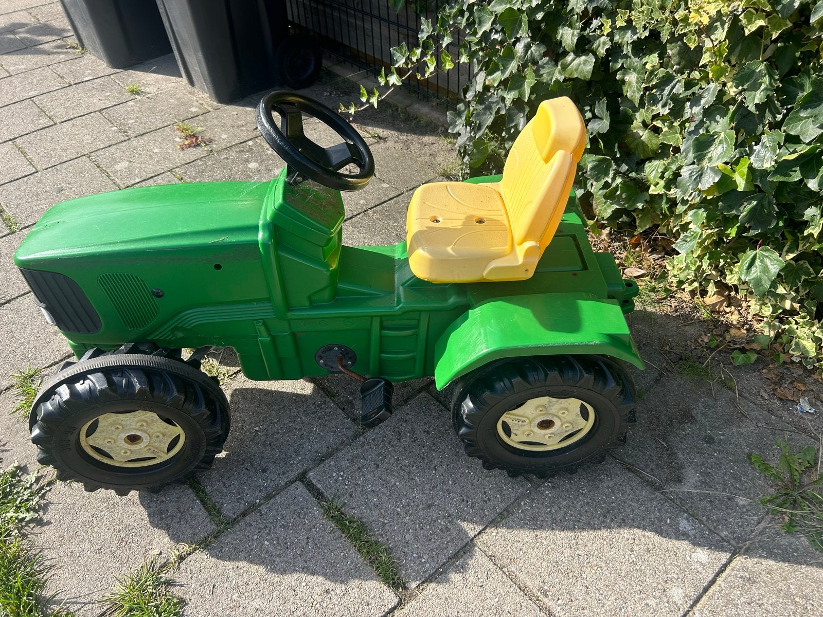 Groene traptractor met gele zitting, Ophalen, Gebruikt, Trapvoertuig