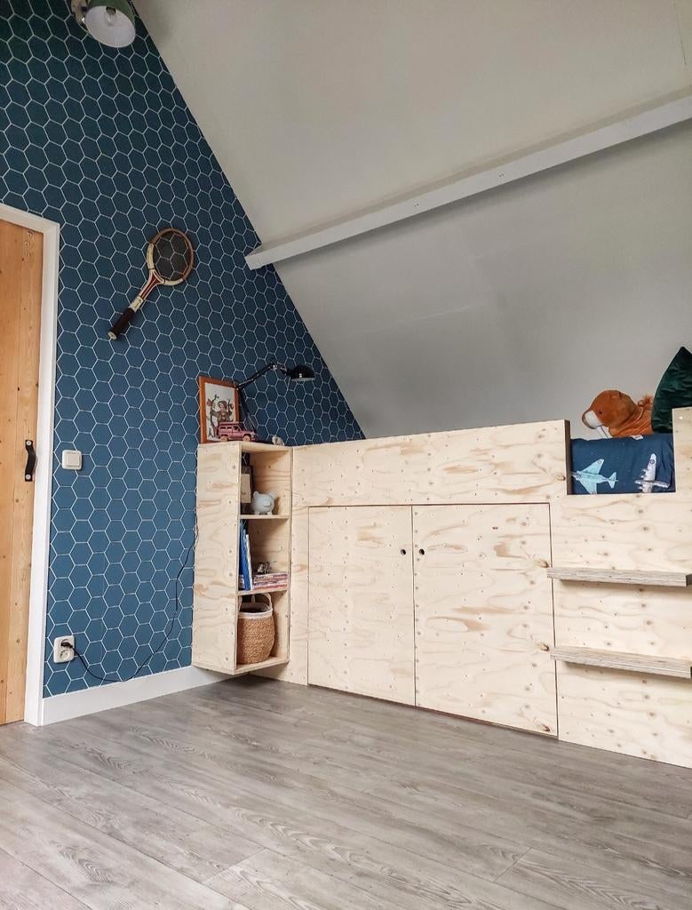 Half hoogslaper 1 persoonsbed (basis KURA), Kinderen en Baby's, Kinderkamer | Bedden, Gebruikt, 180 cm of meer, 100 cm of meer