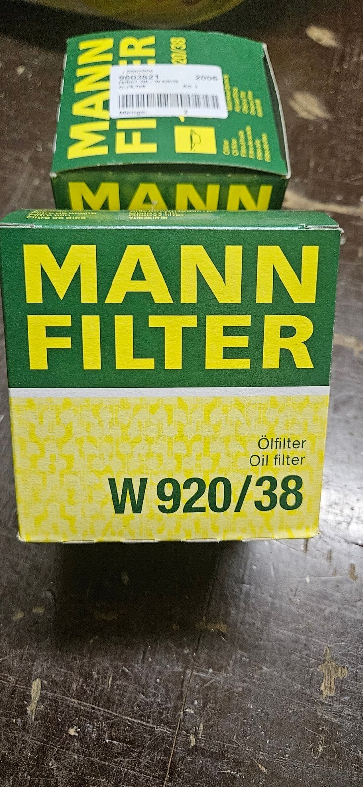 Mann W920/38 Olie filters, Ophalen of Verzenden