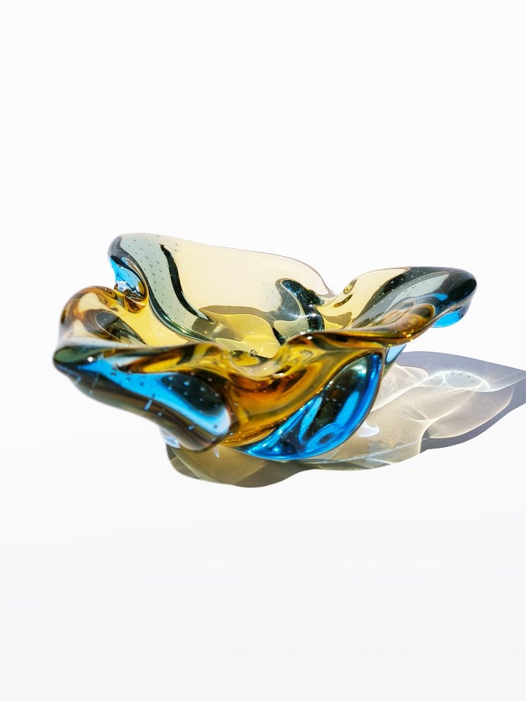 Schaal artglas, Tjechië, jaren '60, vintage, Murano, Verzenden