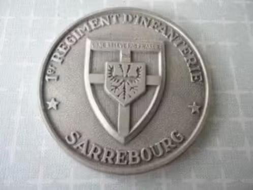 Franse zware medaille, 1e Regiment D'Infanterie Sarrebourg, Verzenden, Overige materialen, Buitenland