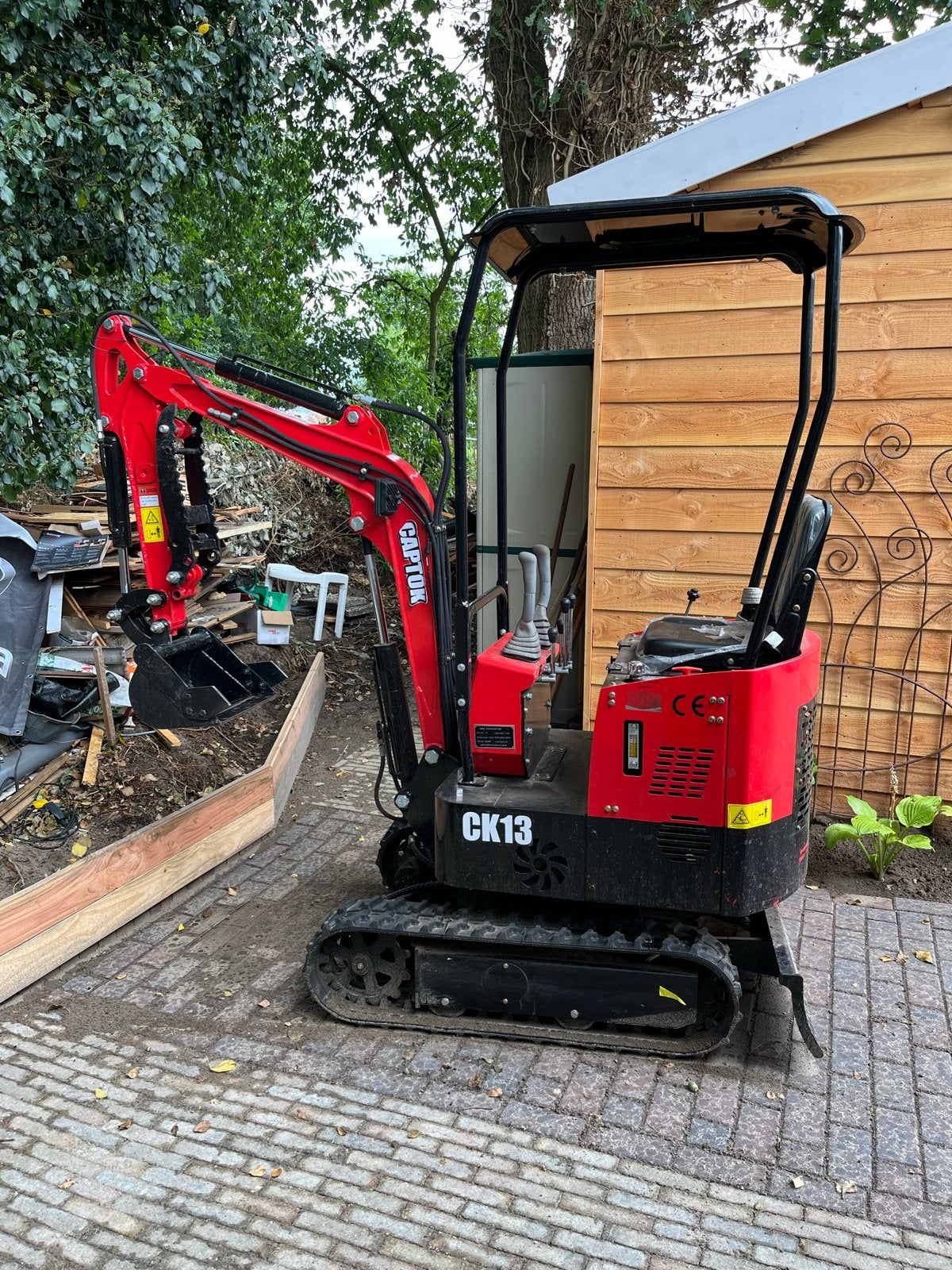 Mini Graafmachine CK13 - Zo goed als nieuw!, Ophalen, Graafmachine
