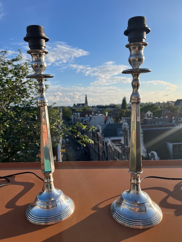 Lampenvoeten Italiaans uit Stilars verlichting collectie., Huis en Inrichting, Lampen | Tafellampen, 50 cm, Gebruikt, Overige merken